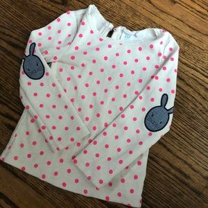 Toddler Long sleeve polka dot shirt